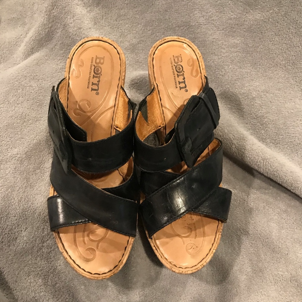 Born Cork Wedges